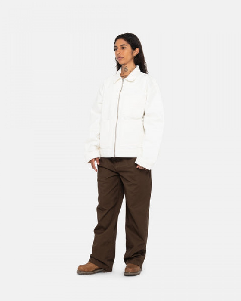 Pantaloni Dama Stussy Workgear Trouser Twill Maro | KBW-7199