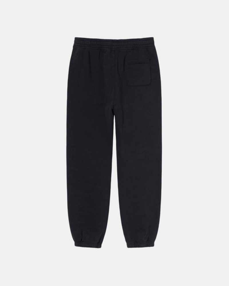 Pantaloni De Trening Barbati Stussy Overdyed Stock Logo Sweatpant Negrii | SHW-4739