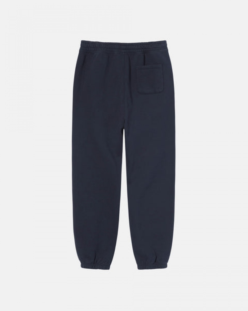 Pantaloni De Trening Barbati Stussy Overdyed Stock Logo Sweatpant Bleumarin | VMX-3222