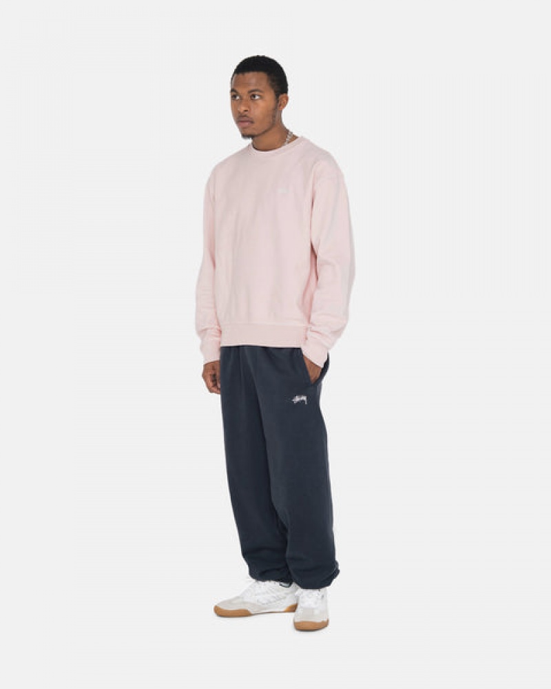 Pantaloni De Trening Barbati Stussy Overdyed Stock Logo Sweatpant Bleumarin | VMX-3222