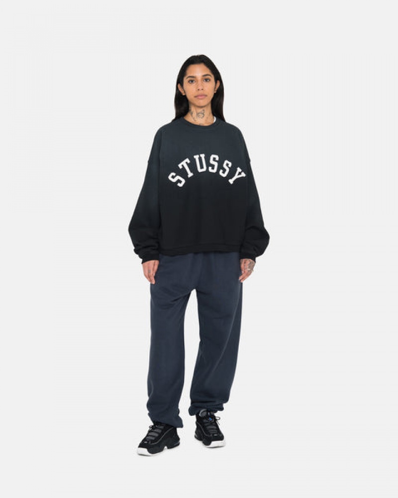 Pantaloni De Trening Barbati Stussy Overdyed Stock Logo Sweatpant Bleumarin | VMX-3222