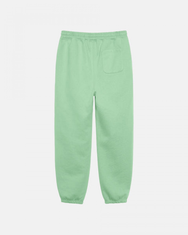 Pantaloni De Trening Barbati Stussy Stock Logo Sweatpant Verzi | NTF-7374