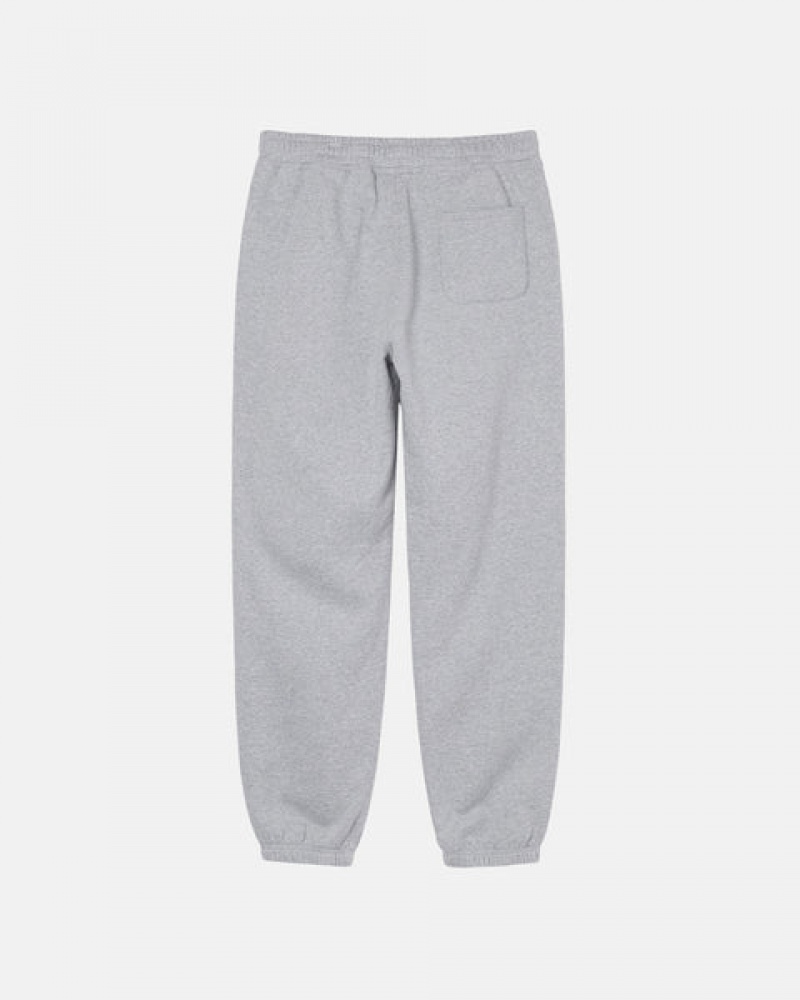 Pantaloni De Trening Barbati Stussy Stock Logo Sweatpant Gri | WZA-9782