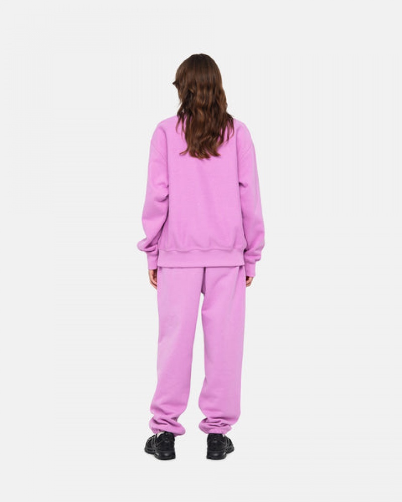 Pantaloni De Trening Barbati Stussy Stock Logo Sweatpant Violet | LXG-1195