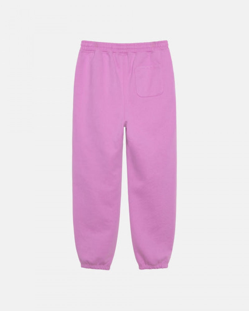 Pantaloni De Trening Barbati Stussy Stock Logo Sweatpant Violet | LXG-1195