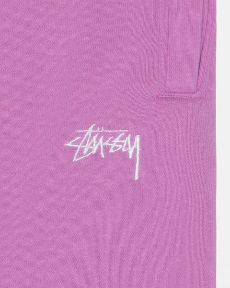 Pantaloni De Trening Barbati Stussy Stock Logo Sweatpant Violet | LXG-1195