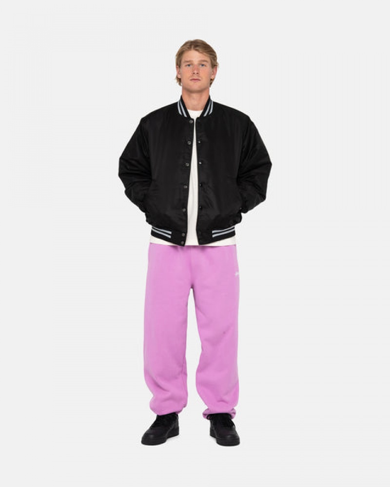 Pantaloni De Trening Barbati Stussy Stock Logo Sweatpant Violet | LXG-1195