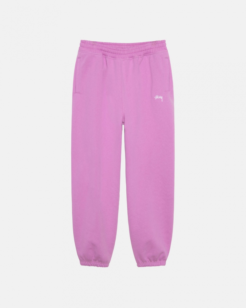 Pantaloni De Trening Barbati Stussy Stock Logo Sweatpant Violet | LXG-1195