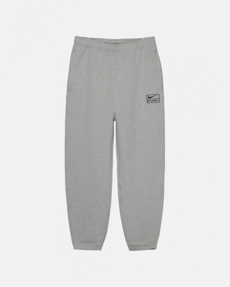 Pantaloni De Trening Barbati Stussy Fleece Pant Gri Inchis | YFT-1869