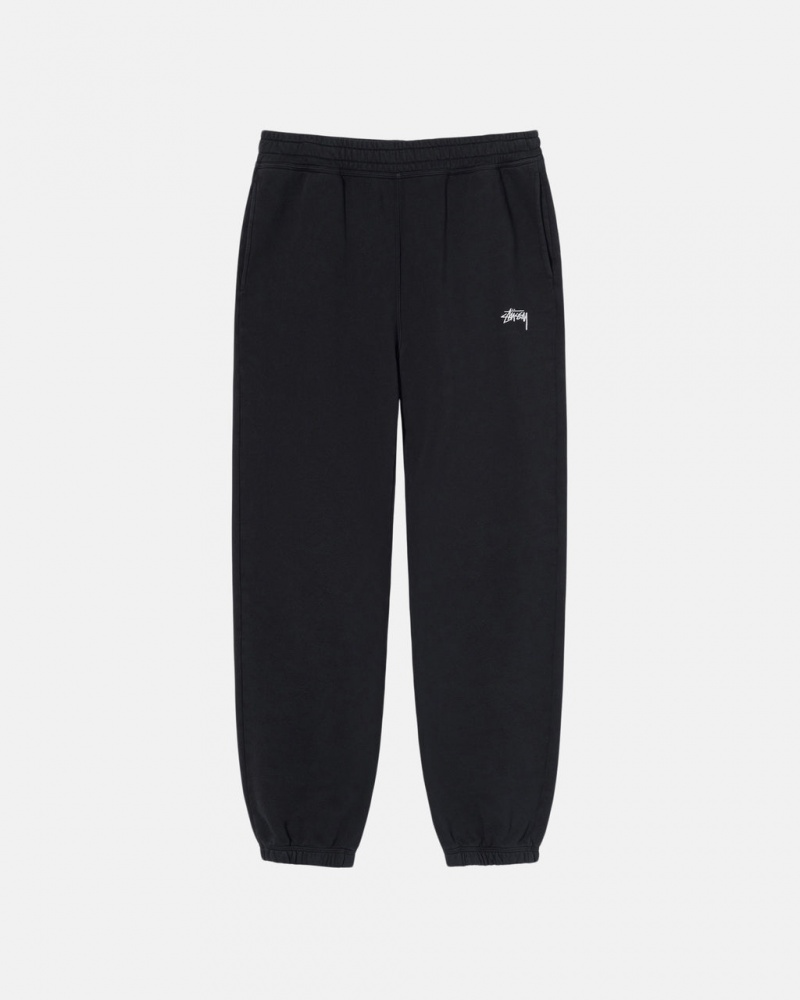 Pantaloni De Trening Dama Stussy Overdyed Stock Logo Sweatpant Negrii | DZE-2024