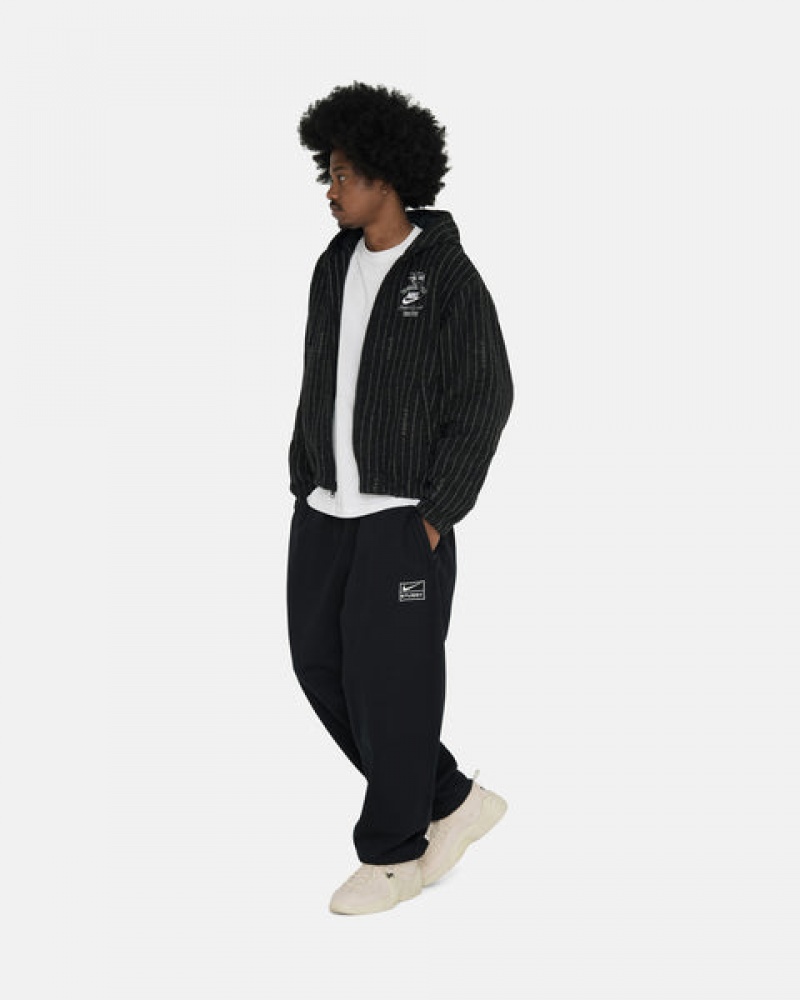 Pantaloni De Trening Dama Stussy Stone Wash Fleece Pant Negrii | BSM-7474