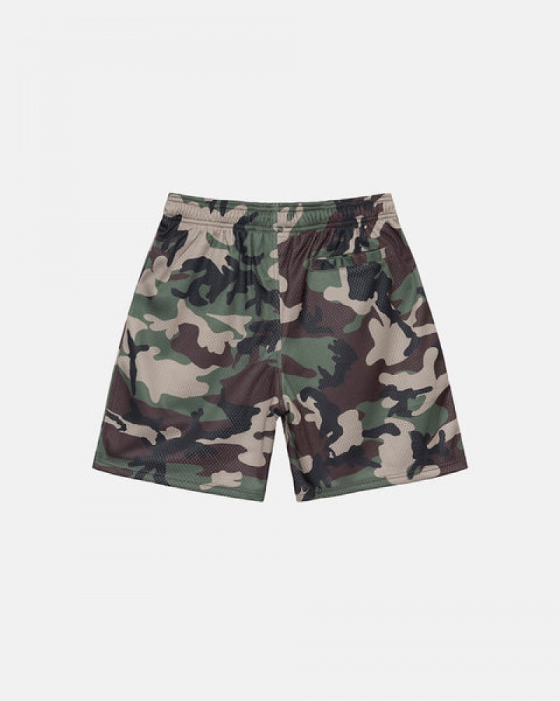 Pantaloni Scurti Barbati Stussy 4X4 Mesh Scurte Camuflaj | PGI-5864