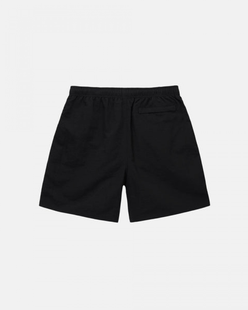 Pantaloni Scurti Barbati Stussy Apa Scurte Big Basic Negrii | PYO-0633