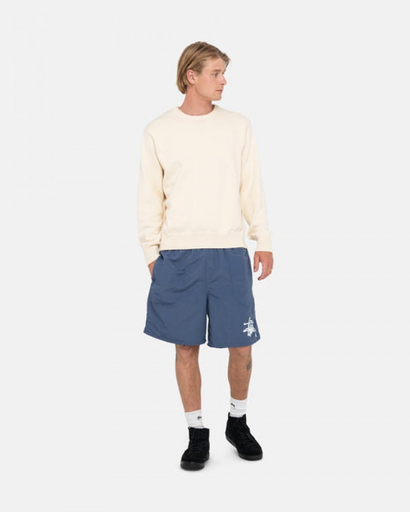 Pantaloni Scurti Barbati Stussy Apa Scurte Big Basic Bleumarin | MTI-0355