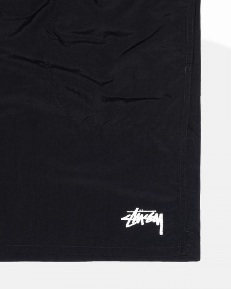 Pantaloni Scurti Barbati Stussy Apa Scurte Stock Negrii | OUZ-5280