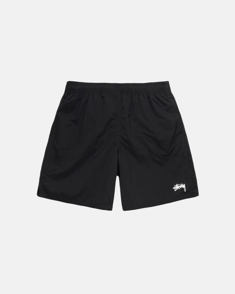 Pantaloni Scurti Barbati Stussy Apa Scurte Stock Negrii | OUZ-5280