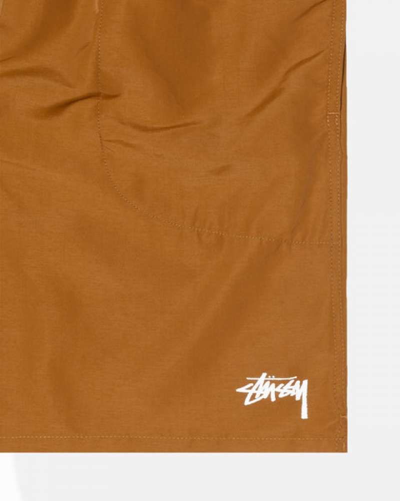 Pantaloni Scurti Barbati Stussy Apa Scurte Stock Maro | UVK-8169