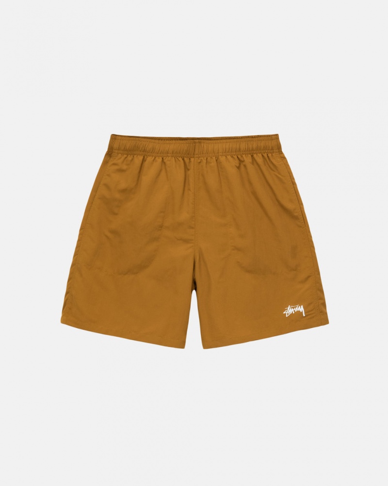 Pantaloni Scurti Barbati Stussy Apa Scurte Stock Maro | UVK-8169