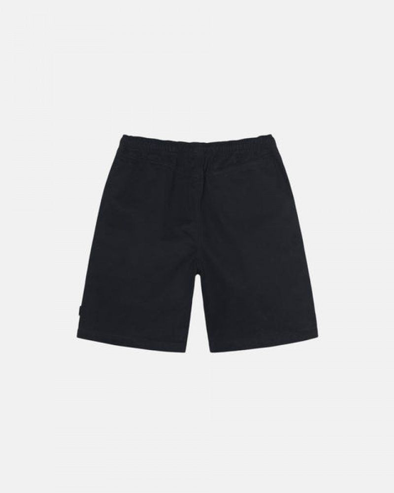 Pantaloni Scurti Barbati Stussy Brushed Beach Scurte Negrii | DDE-4488