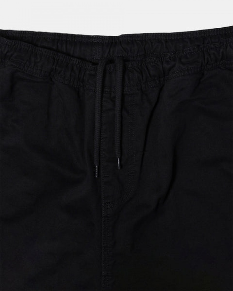 Pantaloni Scurti Barbati Stussy Brushed Beach Scurte Negrii | DDE-4488