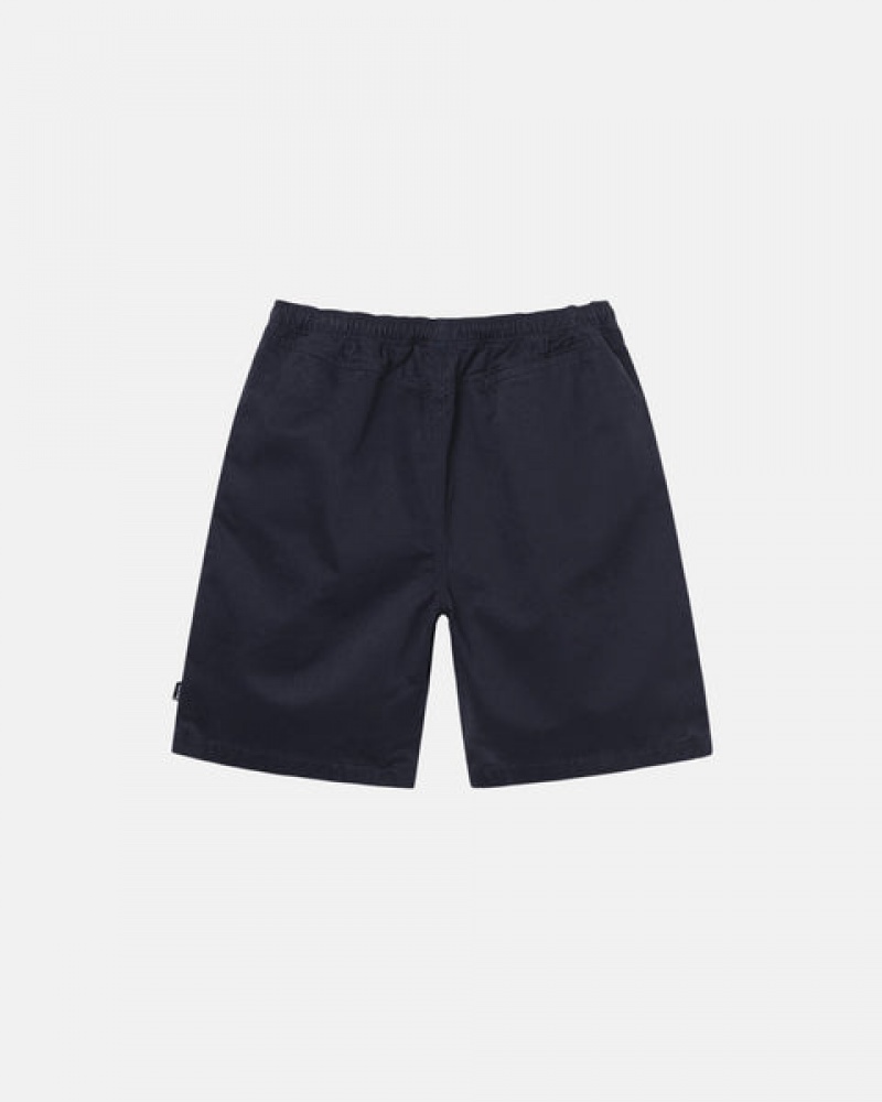 Pantaloni Scurti Barbati Stussy Brushed Beach Scurte Bleumarin | MES-3913