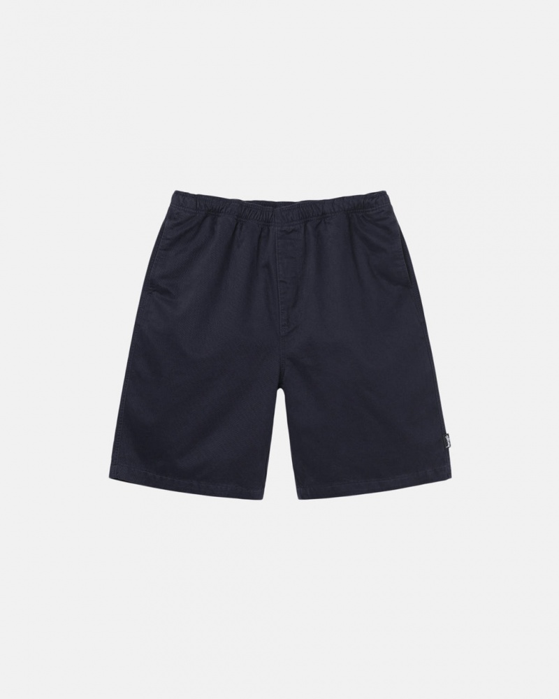 Pantaloni Scurti Barbati Stussy Brushed Beach Scurte Bleumarin | MES-3913