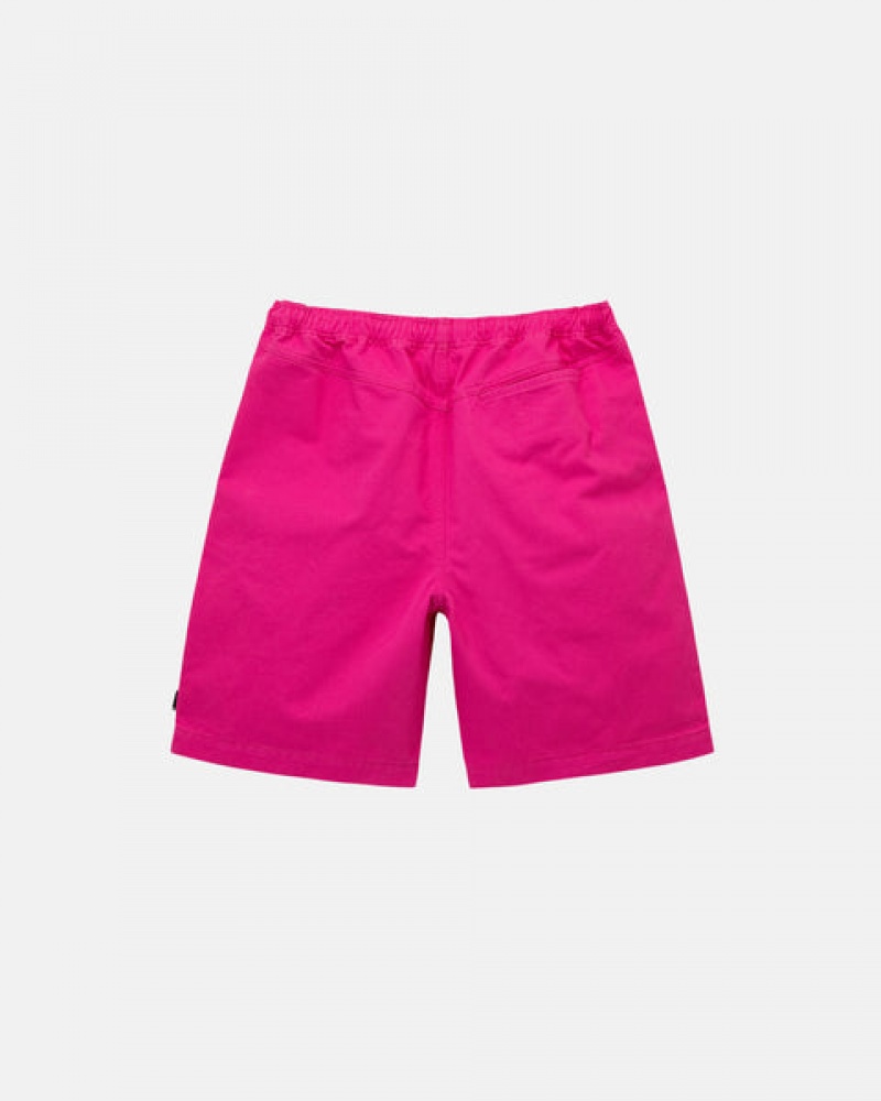 Pantaloni Scurti Barbati Stussy Brushed Beach Scurte Roz | TLP-1488