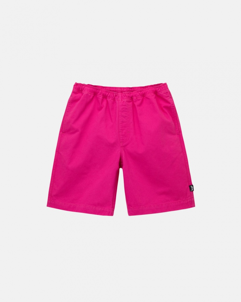 Pantaloni Scurti Barbati Stussy Brushed Beach Scurte Roz | TLP-1488