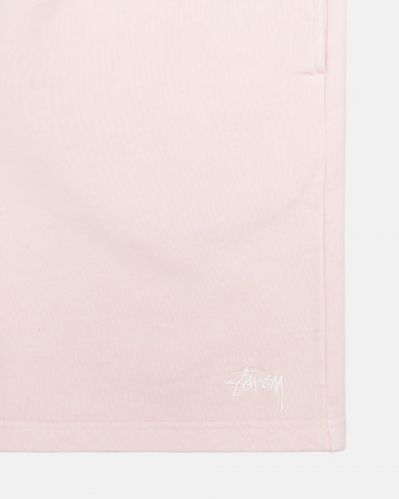 Pantaloni Scurti Barbati Stussy Overdyed Stock Logo Scurte Roz | PGJ-6902