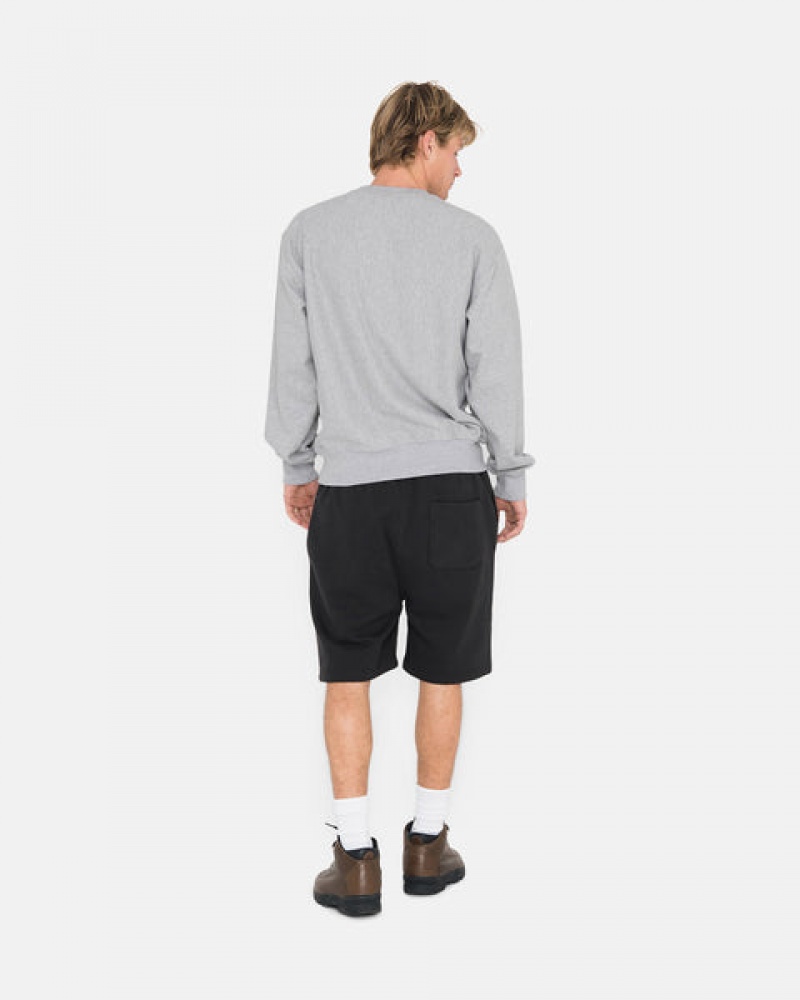 Pantaloni Scurti Barbati Stussy Overdyed Stock Logo Sweat Scurte Negrii | XZG-1861