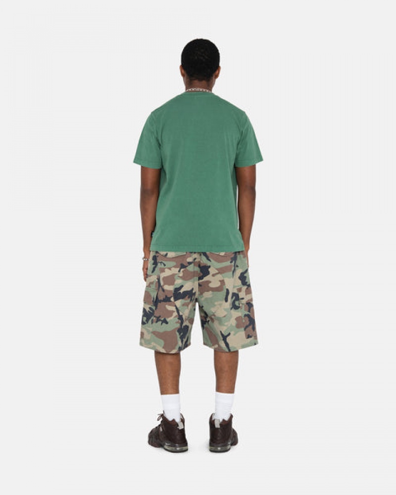 Pantaloni Scurti Barbati Stussy Ripstop Cargo Beach Scurte Camuflaj | LJW-5461