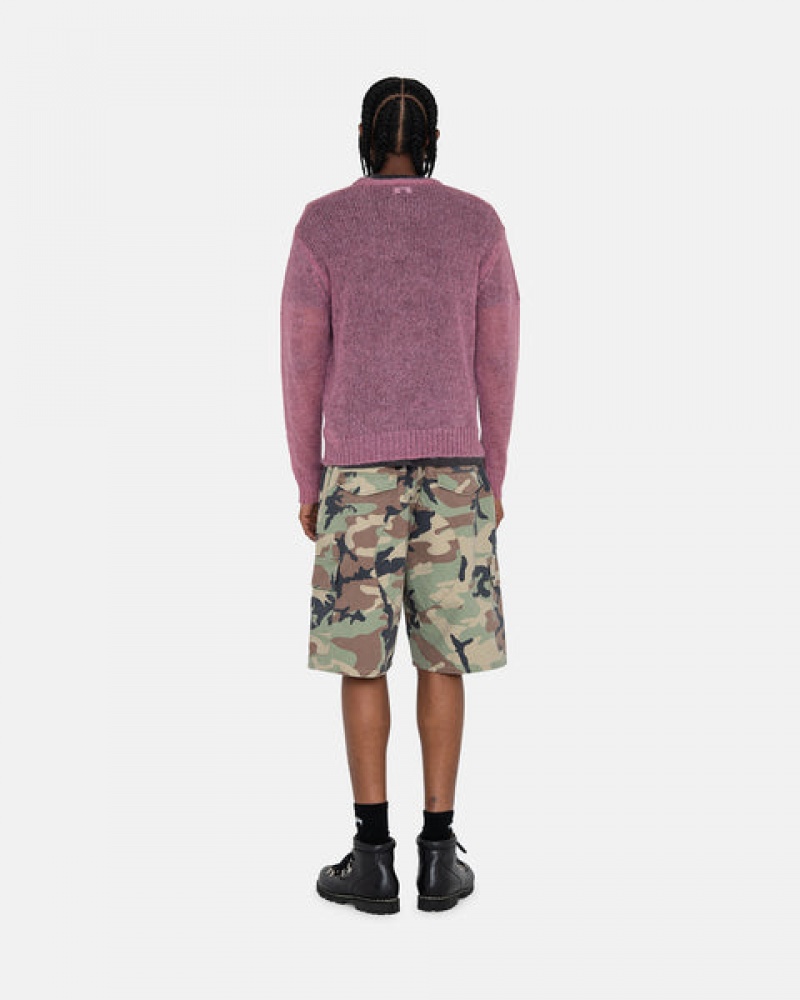 Pantaloni Scurti Barbati Stussy Ripstop Cargo Beach Scurte Camuflaj | LJW-5461