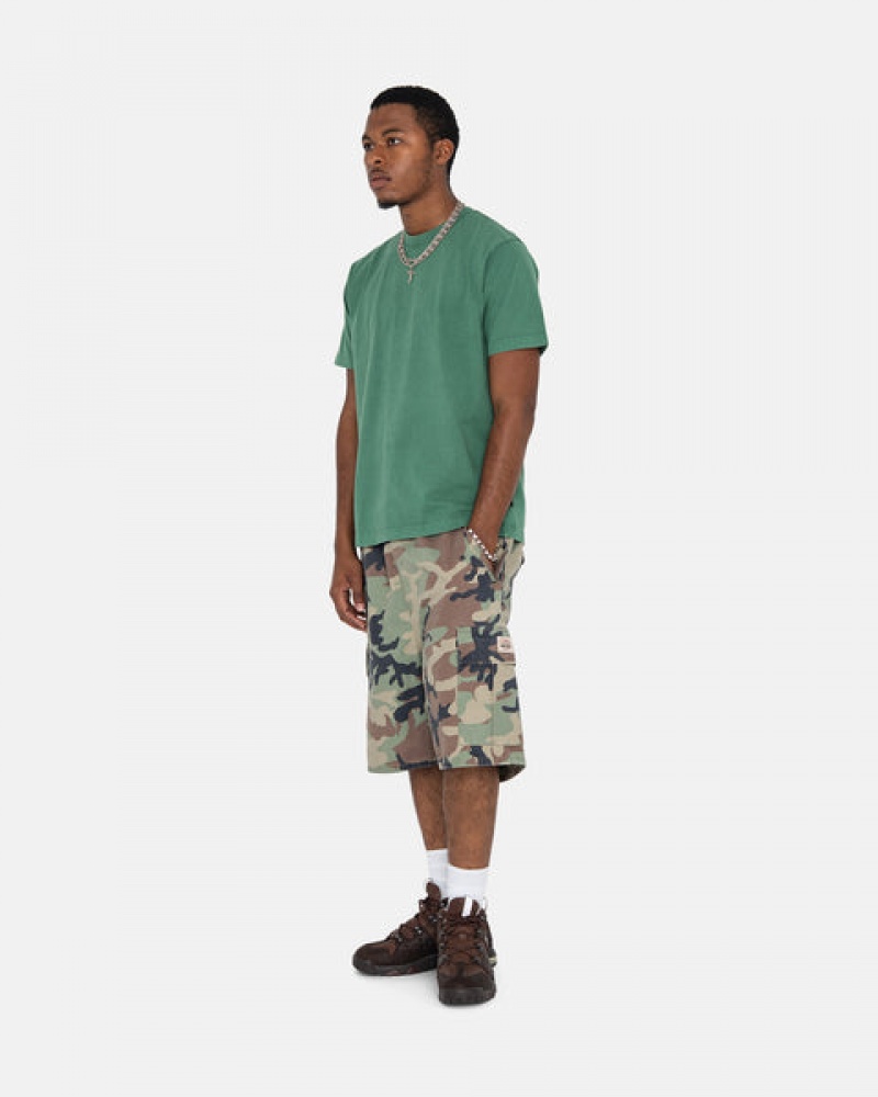 Pantaloni Scurti Barbati Stussy Ripstop Cargo Beach Scurte Camuflaj | LJW-5461