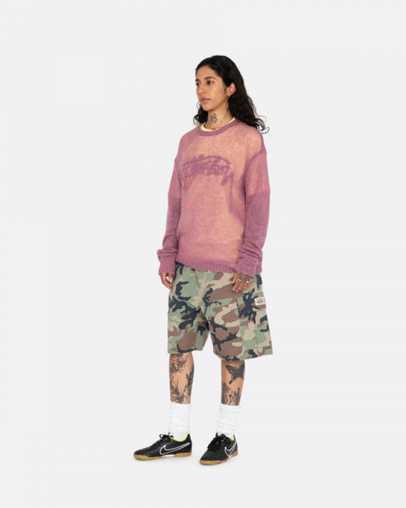 Pantaloni Scurti Barbati Stussy Ripstop Cargo Beach Scurte Camuflaj | LJW-5461