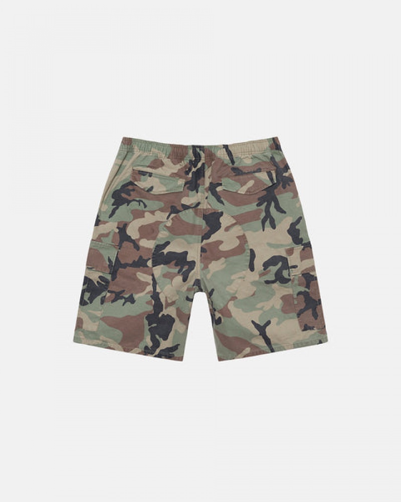 Pantaloni Scurti Barbati Stussy Ripstop Cargo Beach Scurte Camuflaj | LJW-5461