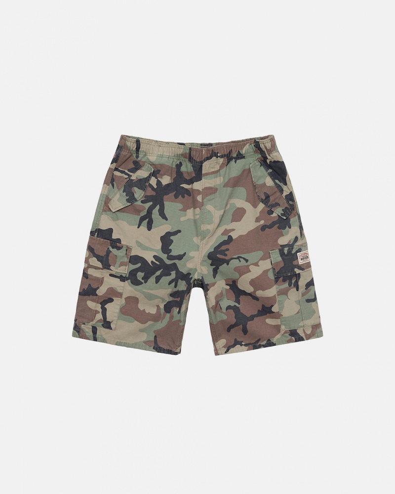 Pantaloni Scurti Barbati Stussy Ripstop Cargo Beach Scurte Camuflaj | LJW-5461