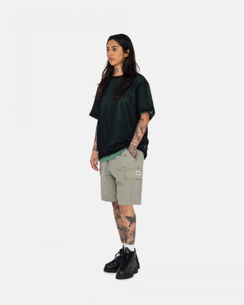 Pantaloni Scurti Barbati Stussy Ripstop Cargo Beach Scurte Masline Verzi | QOC-4670