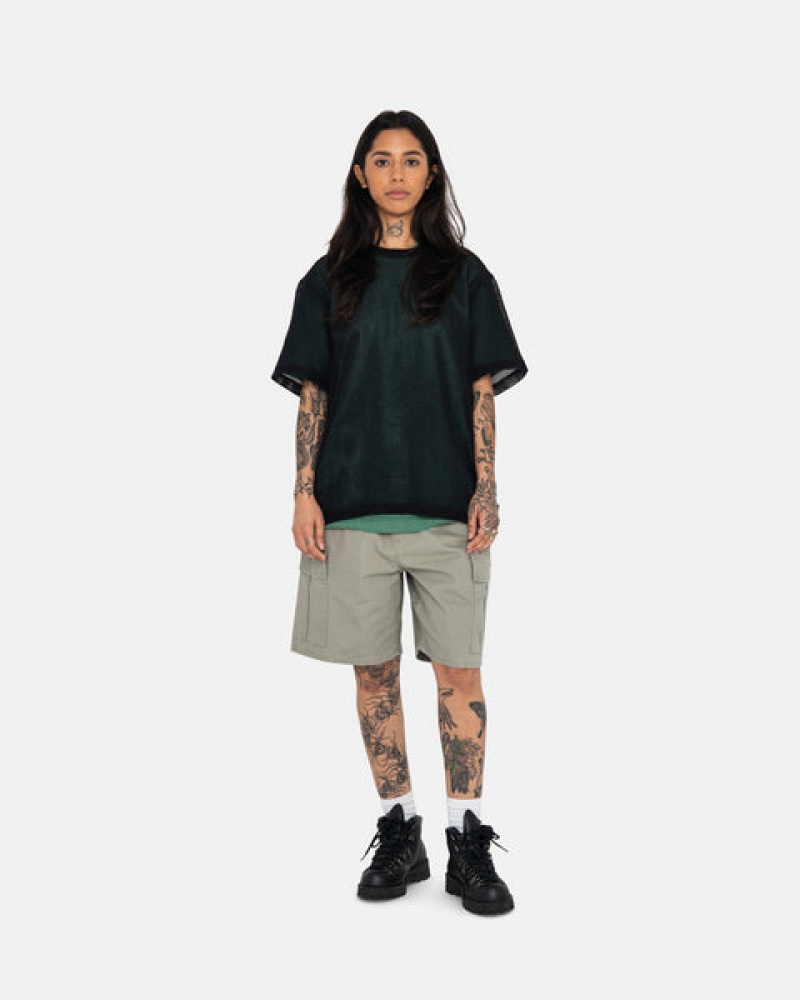 Pantaloni Scurti Barbati Stussy Ripstop Cargo Beach Scurte Masline Verzi | QOC-4670