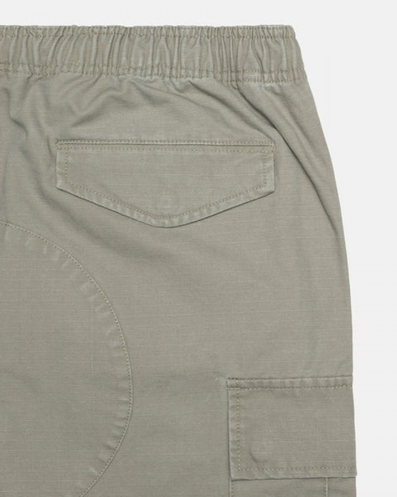 Pantaloni Scurti Barbati Stussy Ripstop Cargo Beach Scurte Masline Verzi | QOC-4670