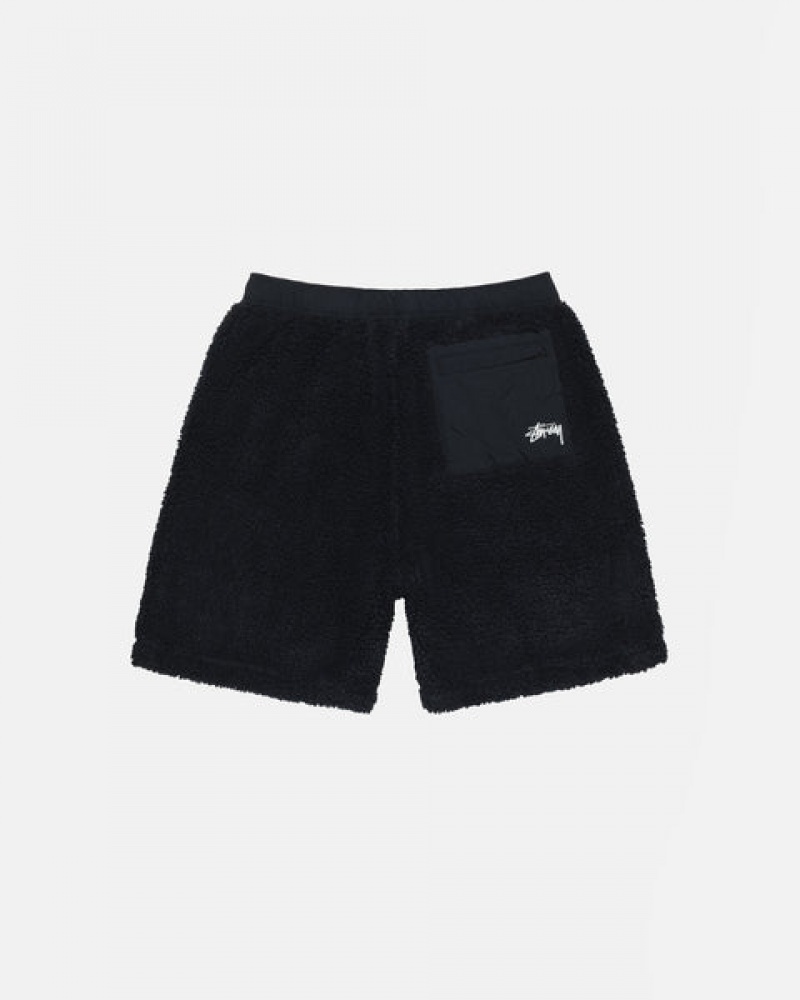 Pantaloni Scurti Barbati Stussy Sherpa Scurte Negrii | TUU-1915