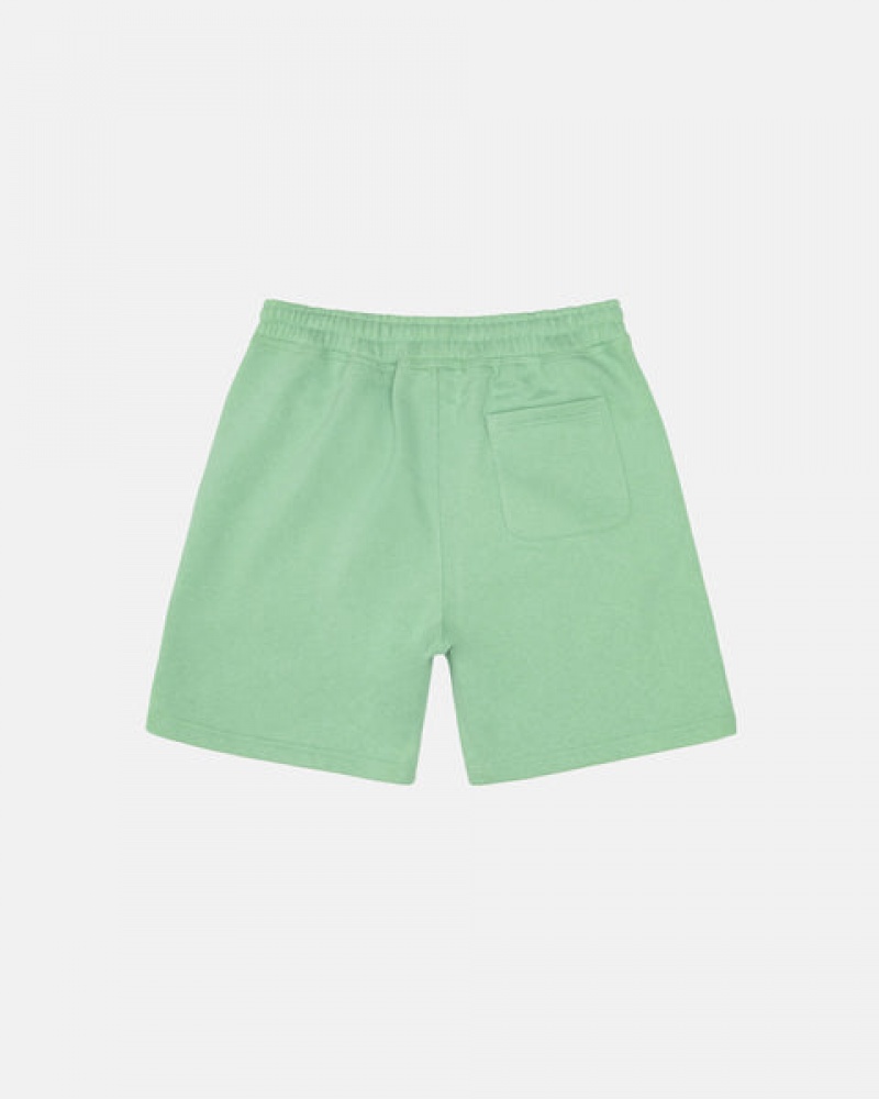 Pantaloni Scurti Barbati Stussy Stock Logo Sweatshort Verzi | NSH-0028