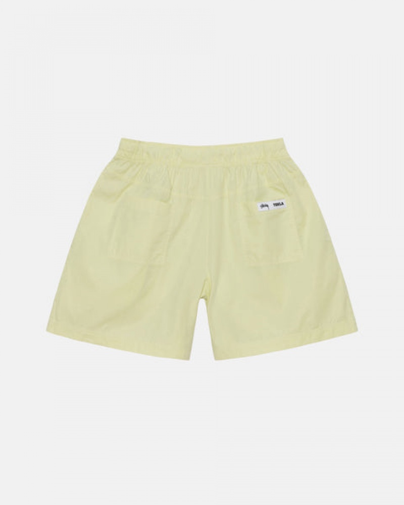 Pantaloni Scurti Barbati Stussy Tekla Poplin Pyjama Shorts Verzi Deschis | JCD-9299