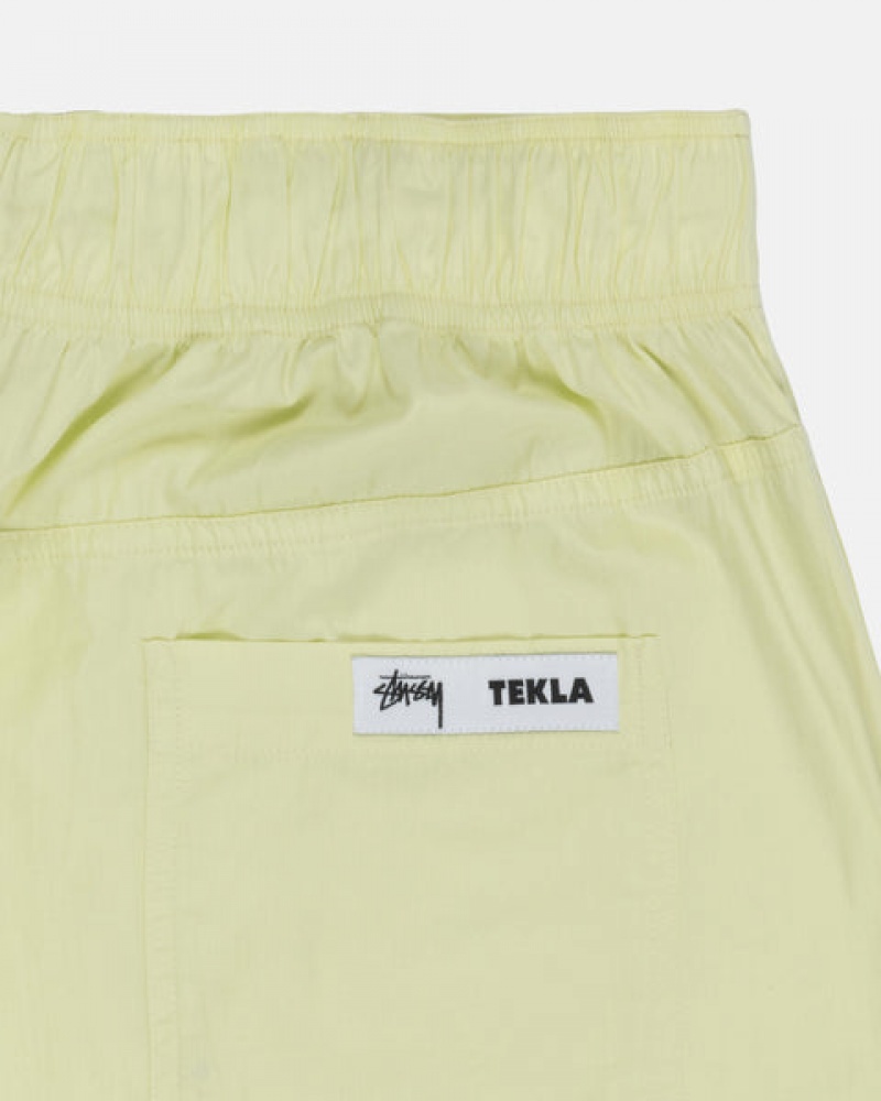 Pantaloni Scurti Barbati Stussy Tekla Poplin Pyjama Shorts Verzi Deschis | JCD-9299