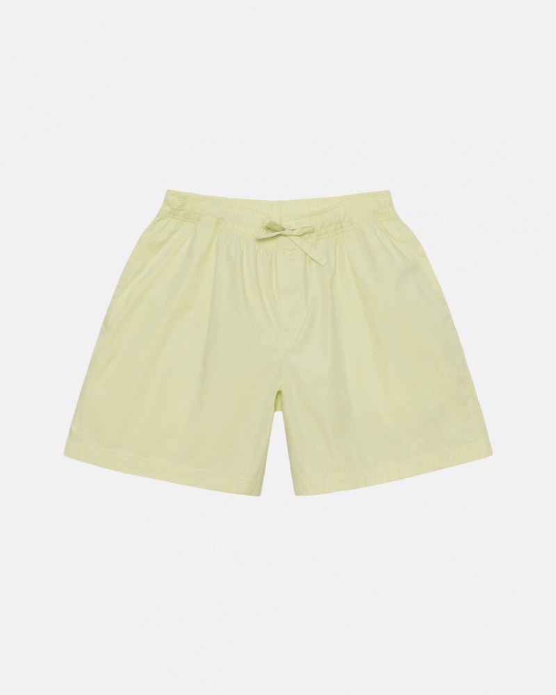 Pantaloni Scurti Barbati Stussy Tekla Poplin Pyjama Shorts Verzi Deschis | JCD-9299