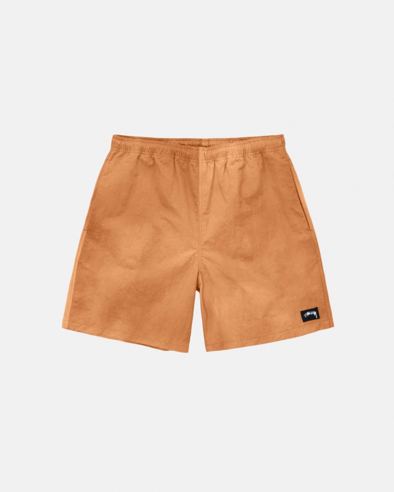 Pantaloni Scurti Barbati Stussy Wave Dye Nailon Scurte Portocalii | XGJ-4145