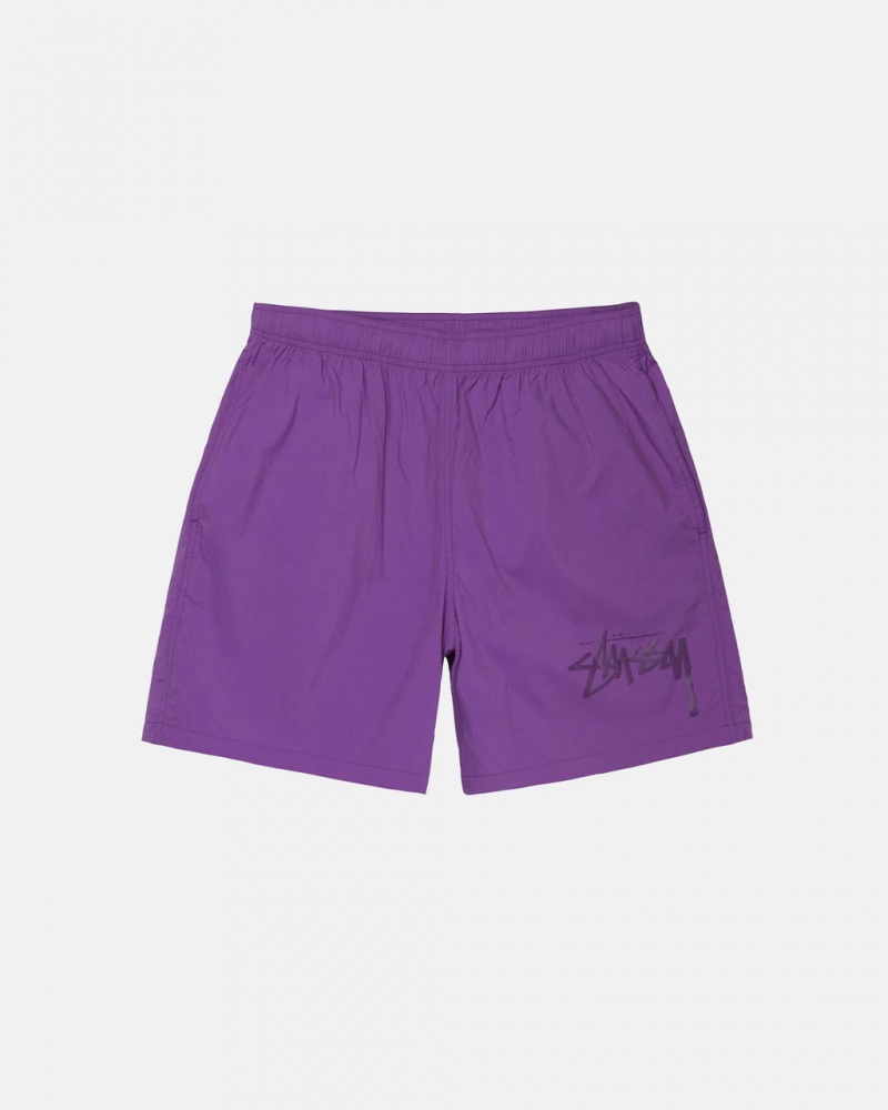 Pantaloni Scurti Dama Stussy Big Stock Nailon Scurte Violet | SNL-0264