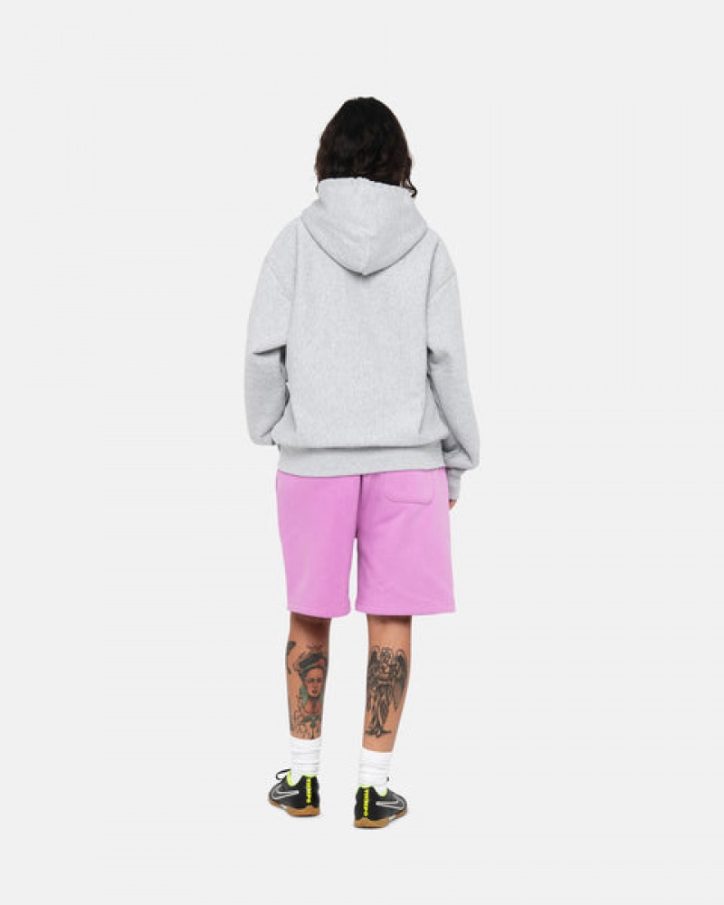 Pantaloni Scurti Dama Stussy Stock Logo Sweatshort Violet | GQB-0315