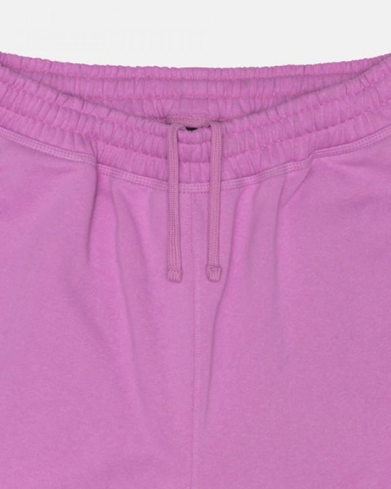 Pantaloni Scurti Dama Stussy Stock Logo Sweatshort Violet | GQB-0315