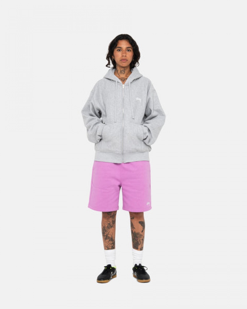 Pantaloni Scurti Dama Stussy Stock Logo Sweatshort Violet | GQB-0315