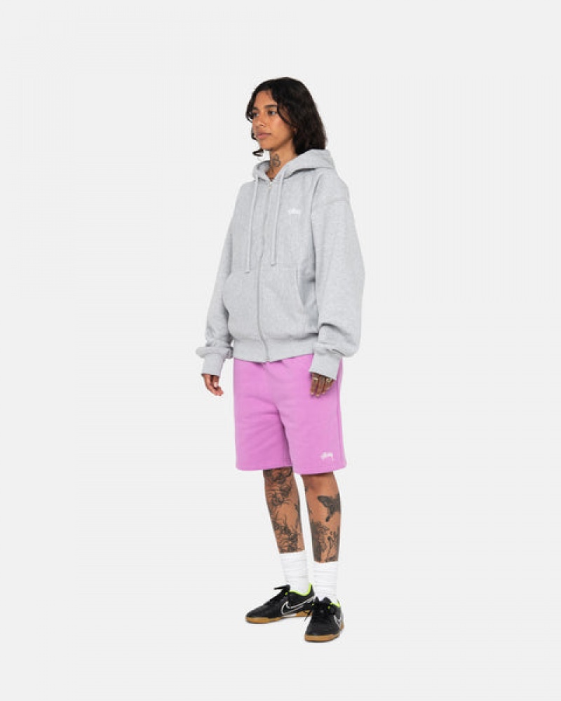 Pantaloni Scurti Dama Stussy Stock Logo Sweatshort Violet | GQB-0315